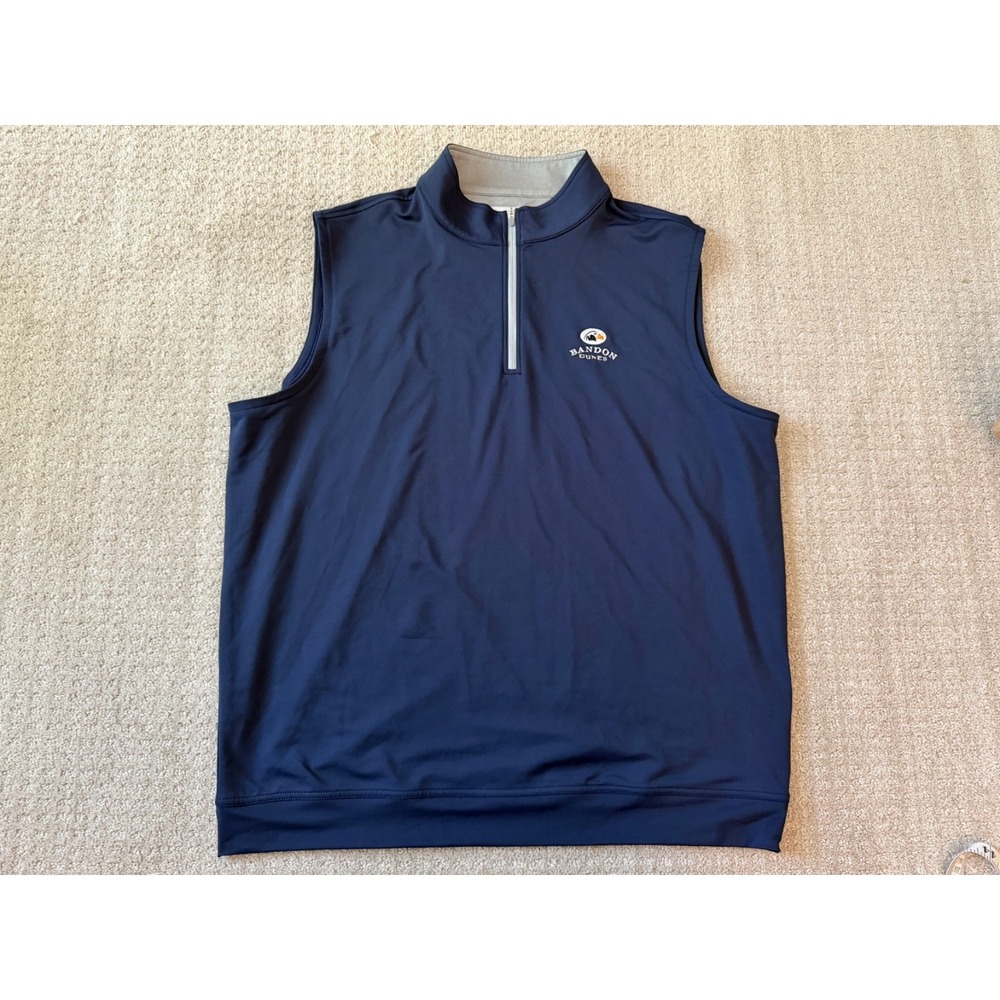 PETER MILLAR GALWAY IRON VEST + BANDON DUNES Oregon Golf Links Sz XL ME0EK41